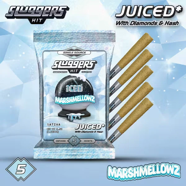 Sluggers - [Sluggers] Infused Preroll 5 Pack - 3.5g - Marshmelloz (S) Main Image
