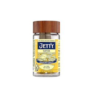 JETTY - JETTY | SUPER LEMON HAZE X GARLIC GROVE - 5PK LIVE RESIN INFUSED | PREROLL | 2.5G