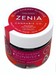 Zenia Cannabis Co. - 20-pk | Black Cherry Sunrise Gumdrops | 100mg