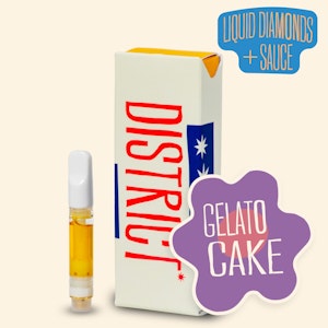 District Cannabis - Cart 1g Gelato Cake - Live Resin Cartridge