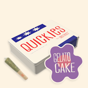Preroll Pack (5-ct) - Gelato Cake 0.35g Mini Joints - 1.75g Total - Indica Leaning Hybrid - Quickies by District Cannabis