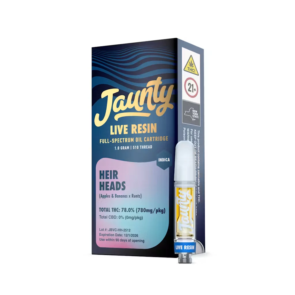 Jaunty - Jaunty | Vape Cartridge | Live Resin | Heir Heads | 1.0g Main Image