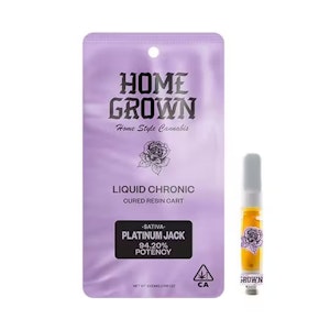 Home Grown - Platinum Jack 1g Cured Resin Cart - Home Grown