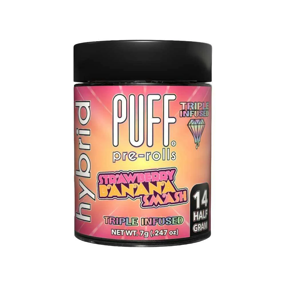 Raw Garden - Puff - Preroll - Infused - Strawberry Banana Smash - 14PK Main Image