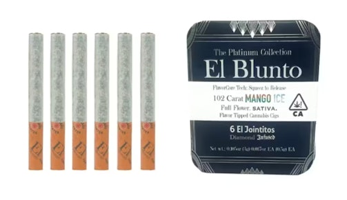 102 Carat Mango Ice FlavorCore Diamond Jointito 6pk Prerolls (3g)