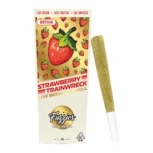 FUZZIES - Strawberry Trainwreck Live Resin Infused Preroll (1g)