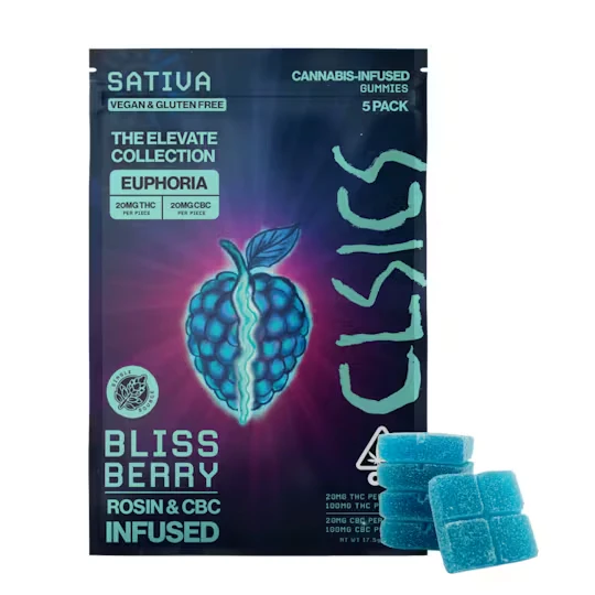 CLSICS - CLSICS Rosin 5pk Gummies Bliss Berry CBC Main Image