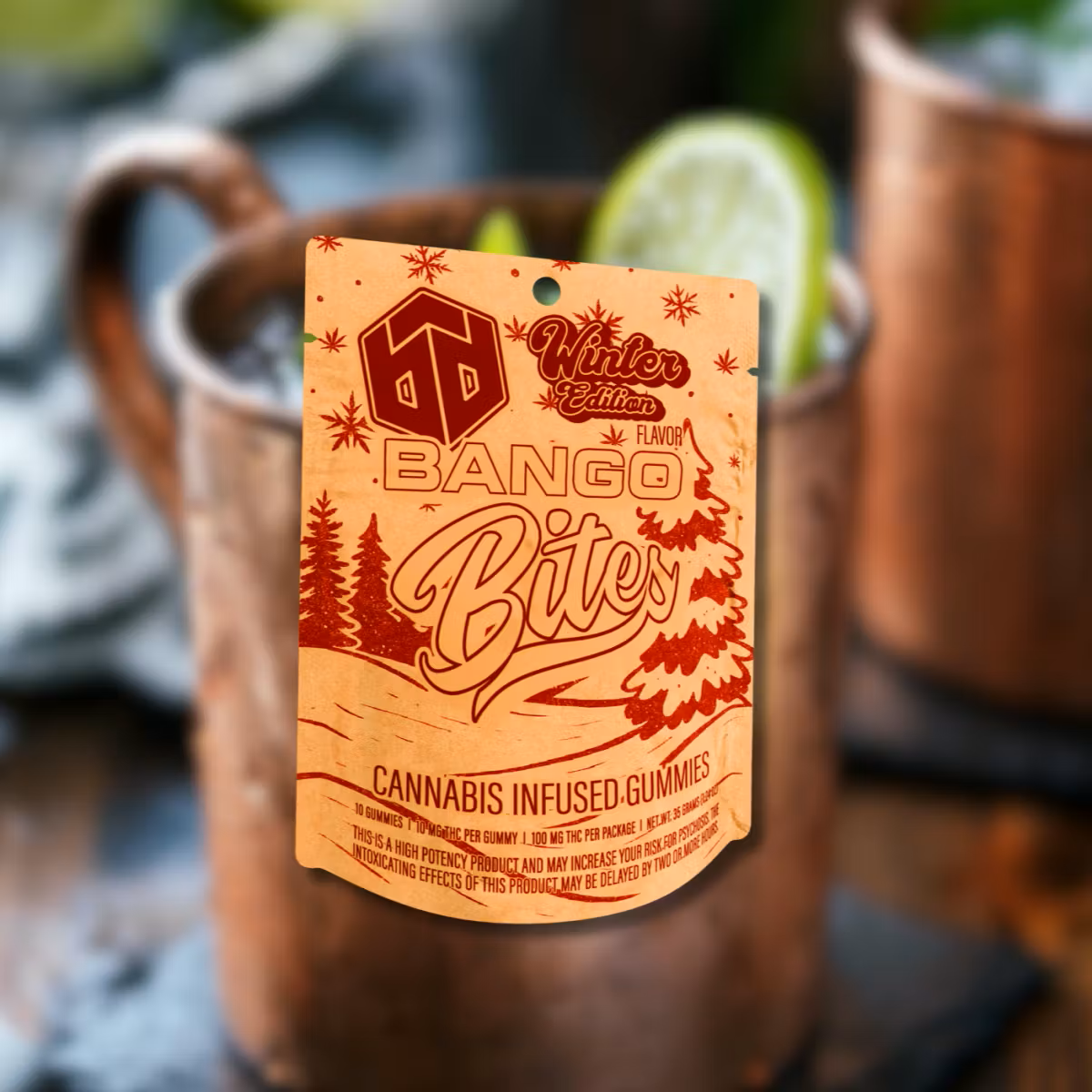 [REC] Bango Winter Bites | Moscow Mule | 100mg/10pk Gummies