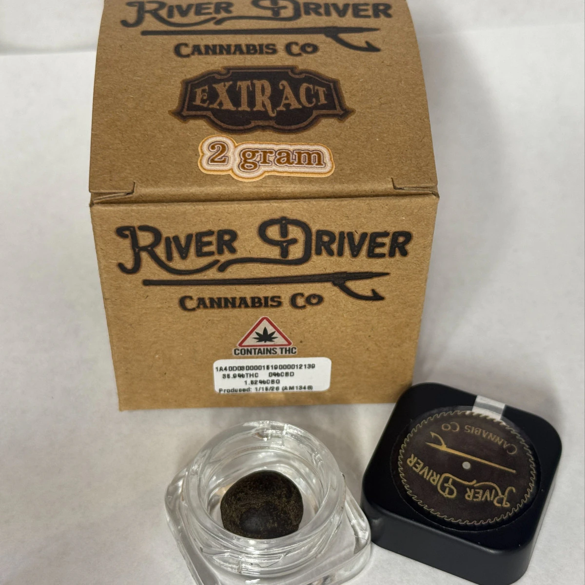 River Driver Cannabis Co - River Driver | Hash Temple Ball | 2g | [H] Main Image