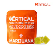 VERTICAL - PURPLE CHURRO APPLE PIE LIVE RESIN GUMMIES 100 MG