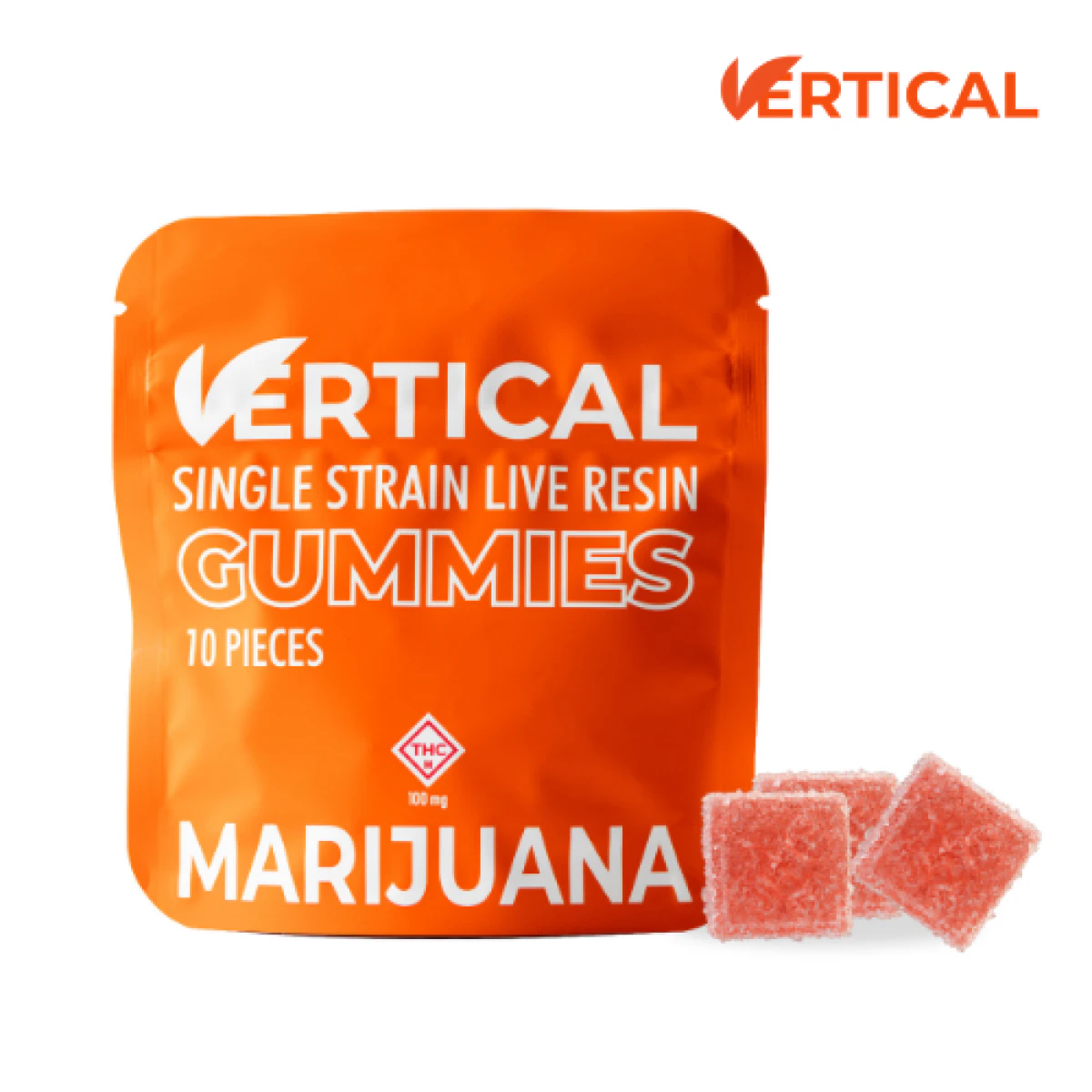 VERTICAL - VERTICAL - ALOHA LIMONE/PINK LEMONADE LIVE RESIN GUMMIES 100 MG Main Image