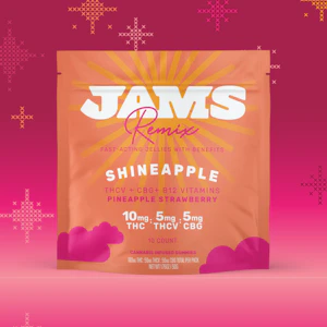 JAMS - JAMS | 10ct Remix Jellies | Shineapple 10:5:5 THC:THCv:CBG | 100mg