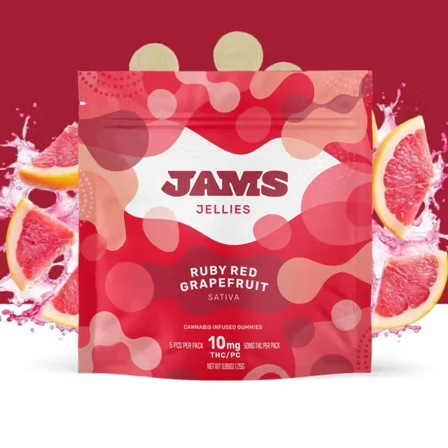 JAMS - Jams | 10pk Jellies | Ruby Red Grapefruit | 100mg Main Image
