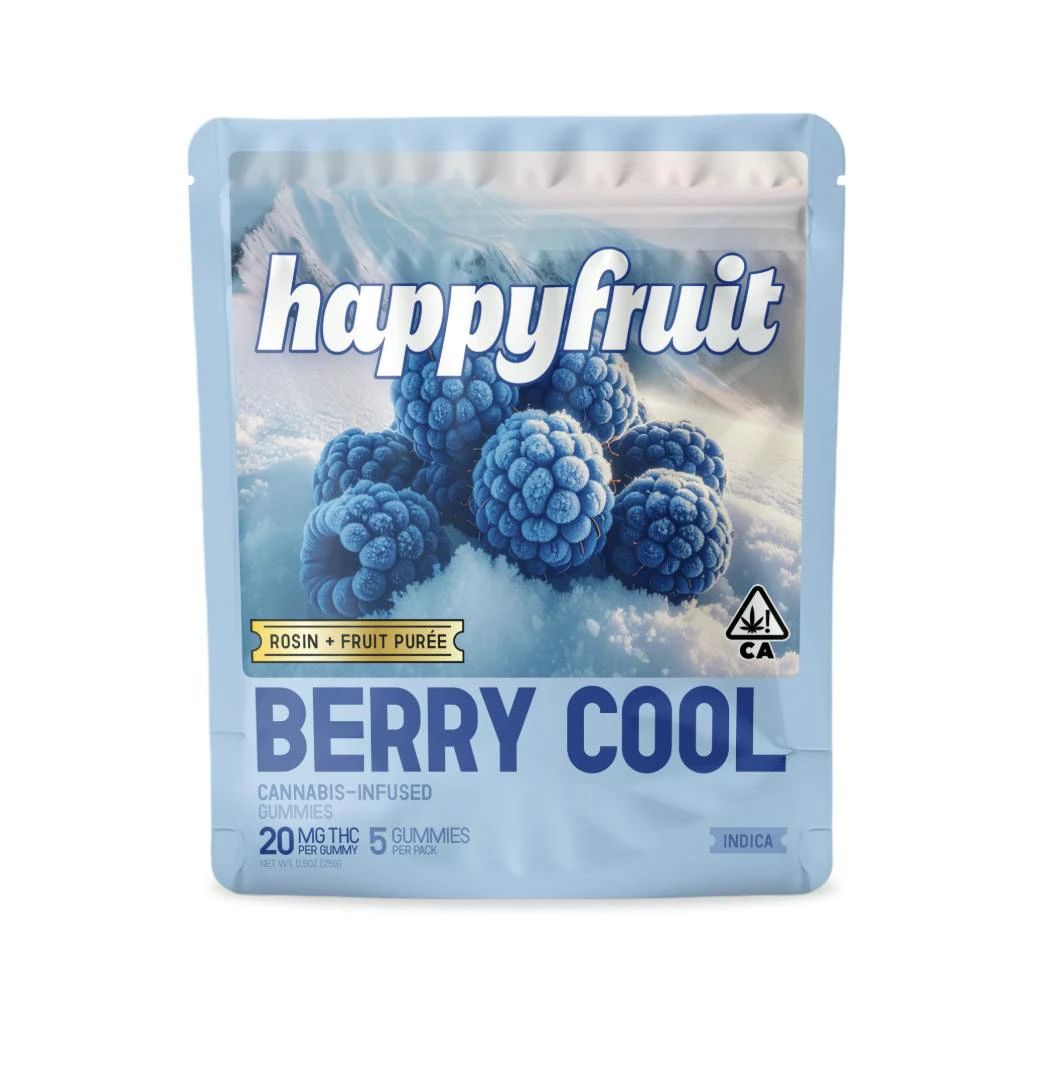 Happy Fruit - Happy Fruit - Berry Cool Rosin Gummies 5pk 100mg Main Image