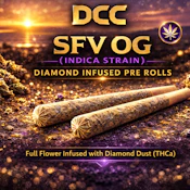 SFV OG | 2 x 0.5g Diamond Infused Prerolls Bold Edition | TAX INCD