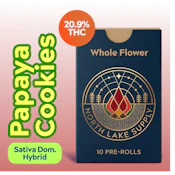 Papaya Cookies Whole Flower Preroll 10pk 7g