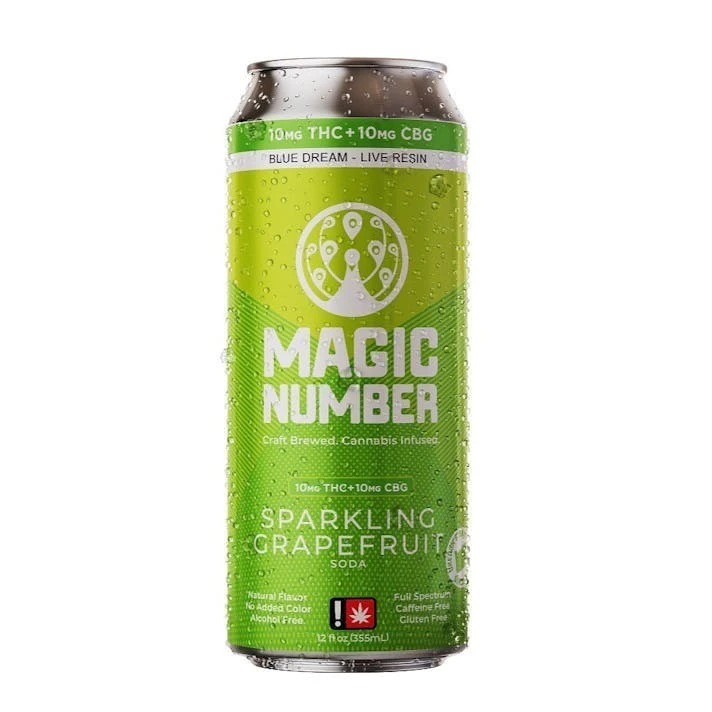 Magic Number - MN | Grapefruit | 10mg 1:1 CBG Soda Main Image