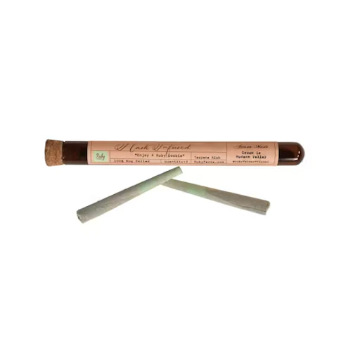 Ruby Farms - Sour Diesel -Sativa- 43% THC | 2 x 0.5g Hash Infused (1g Pre-Roll Pack) | Ruby Farms   -AF6 FRONT