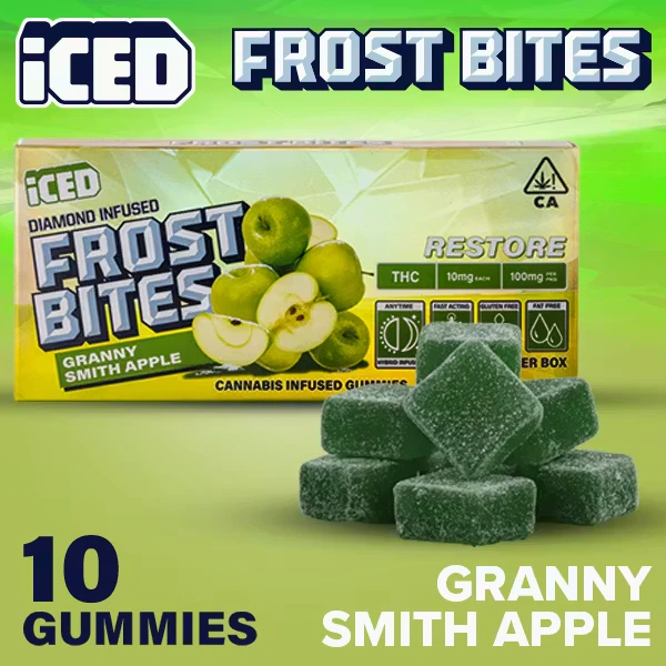 ICED - [Iced] Restore Gummies - 100mg - Granny Smith Apple (H) Main Image