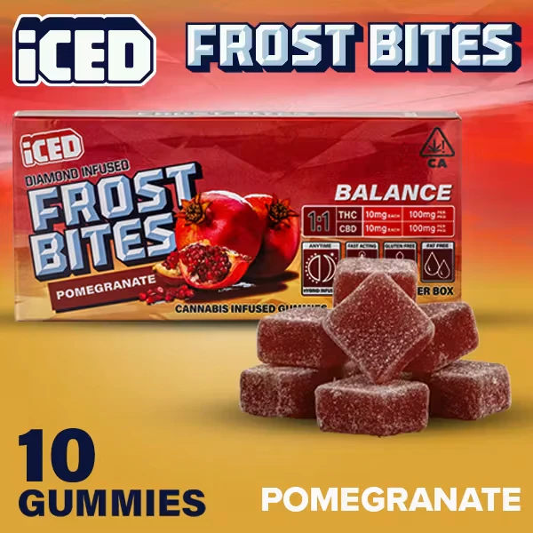 ICED - [Iced] Balance Gummies - 100mg - Pomegranate 1:1 CBD Main Image