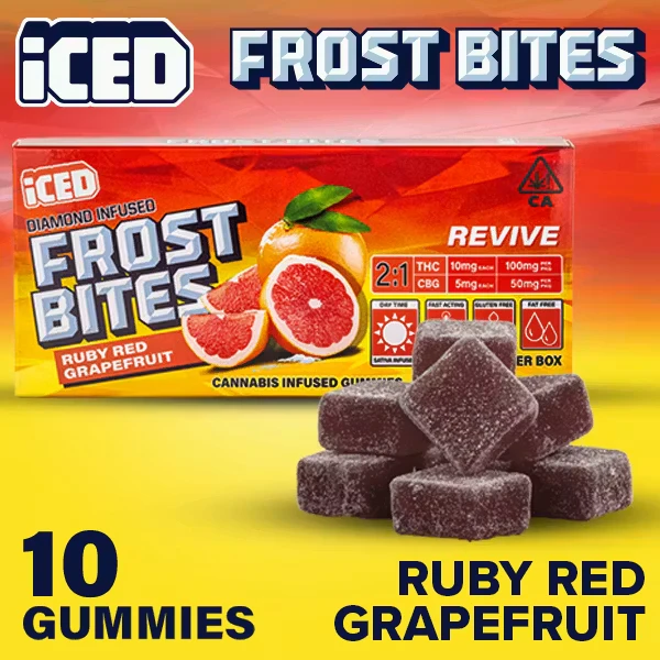 ICED - [Iced] Revive Gummies - 100mg - Ruby Red Grapefruit 2:1 CBG Main Image