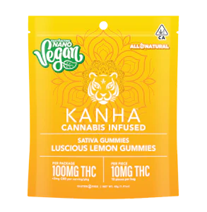 KANHA - Kanha Nano Vegan Luscious Lemon Sativa Gummies