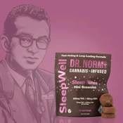 [Dr. Norms] Nano Vegan Mini Brownies - 150mg -  Sleep Bites 2:1 (THC:CBN)