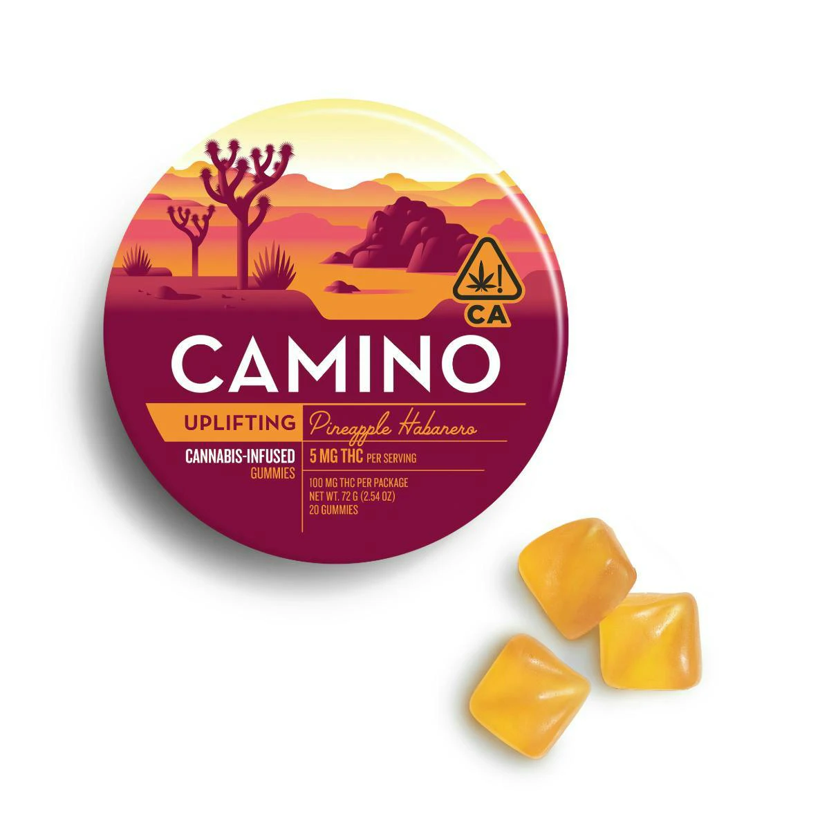 Camino - Camino - Uplifting Pineapple Habanero - Gummy - 20 x 5mg Main Image