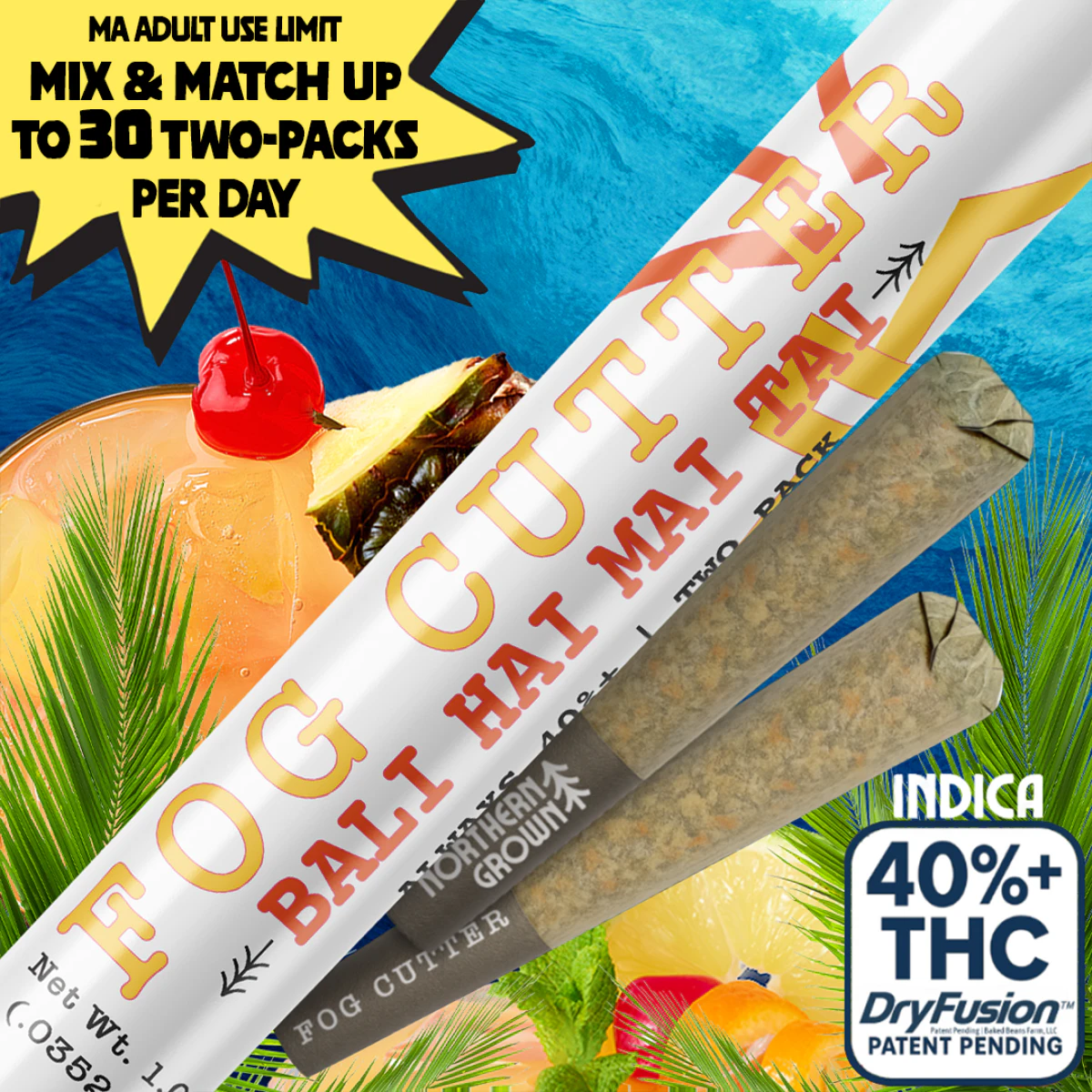 Fog Cutter - Bali Hai Mai Tai Infused PreRoll 2pk - 1g - BBN Main Image