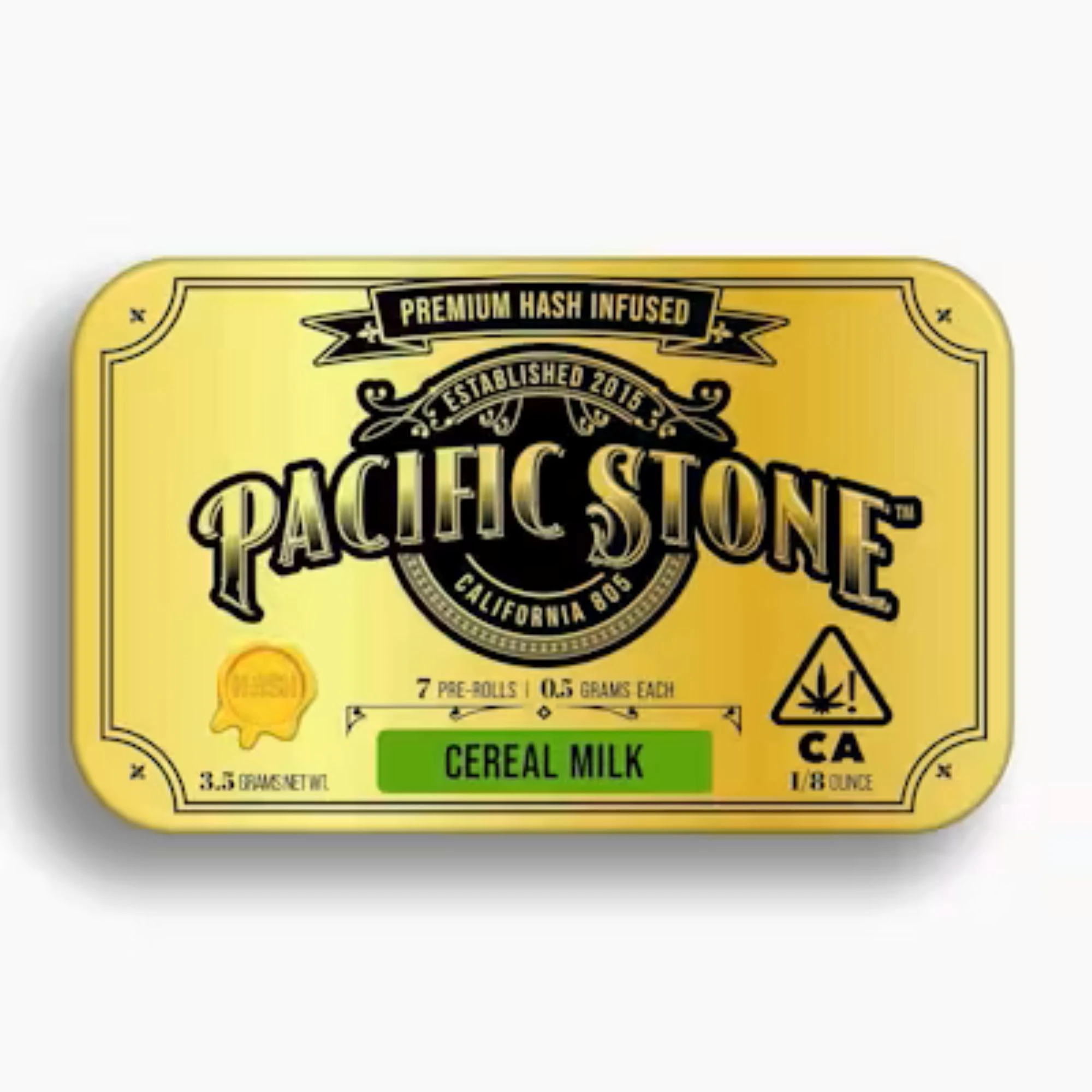Pacific Stone - Pacific Stone Infused Hash 7pk Prerolls 3.5g Cereal Milk  Main Image