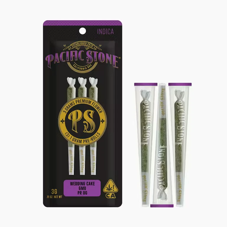 Pacific Stone - [Pacific Stone] Preroll 3 pack - 3g - Indica Variety Main Image