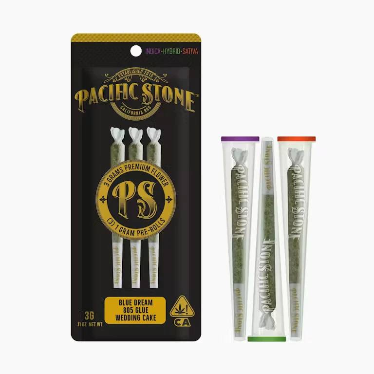 Pacific Stone - [Pacific Stone] Preroll 3 pack - 3g - Legends Variety (I/H/S) Main Image