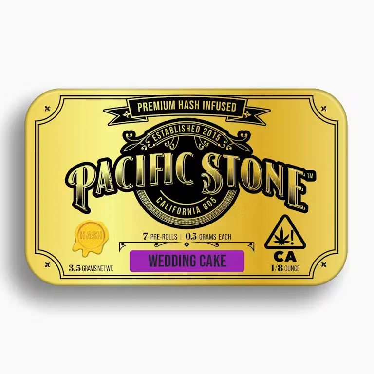 Pacific Stone - [Pacific Stone] Hash Infused Preroll 7pk - 3.5g - Wedding Cake (I) Main Image