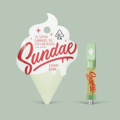 Sundae Vape Cartridge 1g Sativa Cherry Bomb