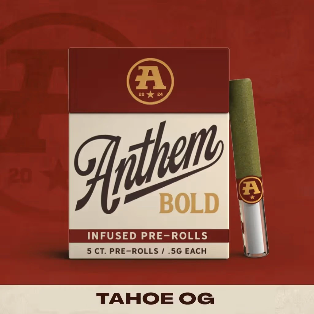 Anthem - Anthem - Tahoe OG - Infused Preroll - 5 x .5g Main Image
