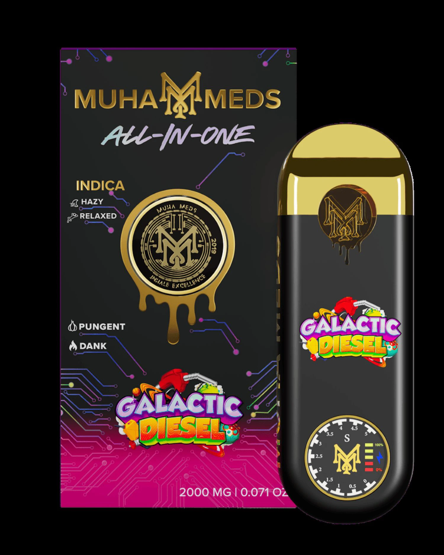 Muha Meds - Galatic Diesel 2g Disposable Main Image