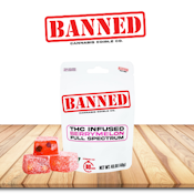 Banned Berry Melon Gummies 200mg (4x50mg)
