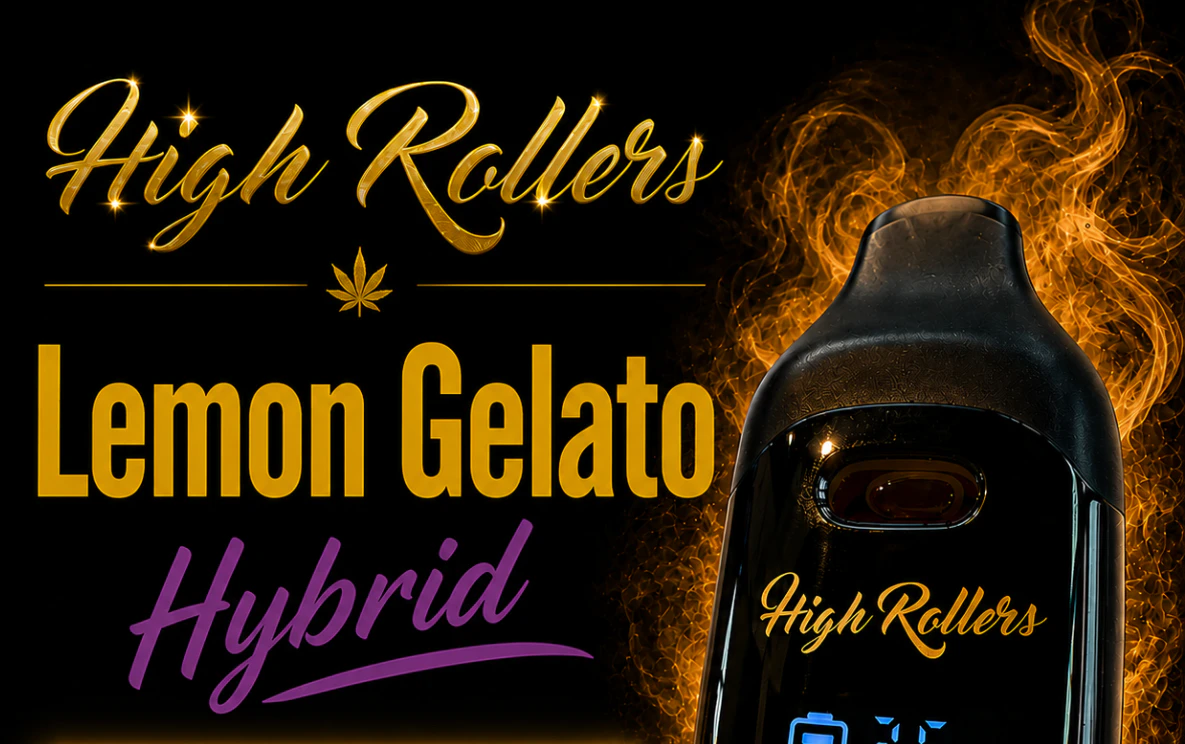 High Rollers - 1g Dispo | Lemon Gelato | Distillate Main Image