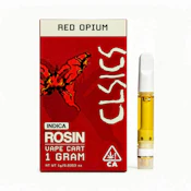 CLSICS | Red Opium | Live Rosin Cartridge | [1g] | Indica