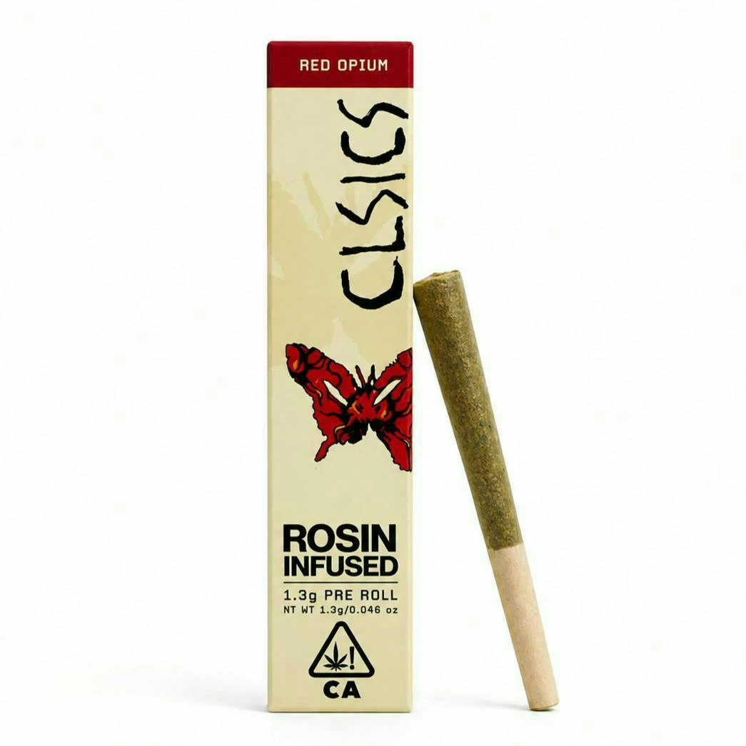 CLSICS - CLSICS | Red Opium | Rosin Infused Pre-Roll | [1.3g] | Indica Main Image