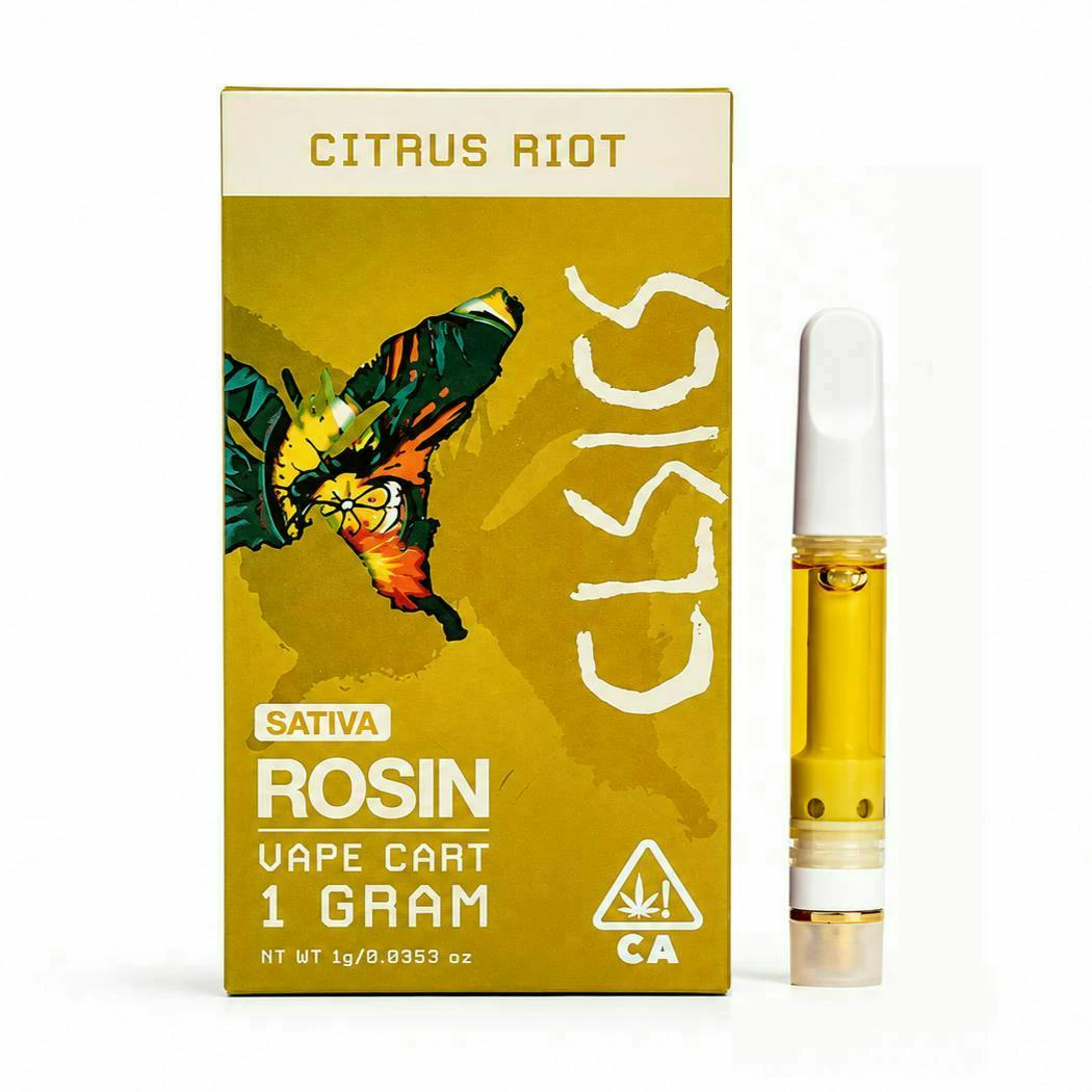 CLSICS - CLSICS | Citrus Riot | Live Rosin Cartridge | [1g] | Sativa Main Image