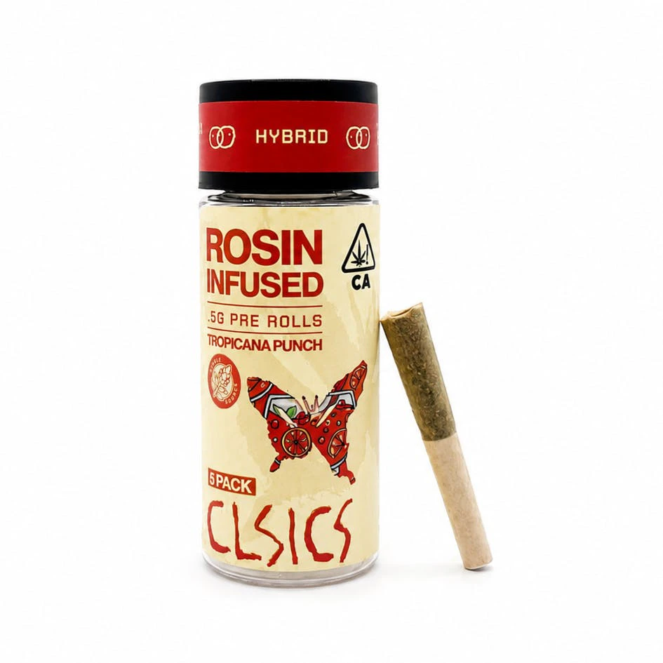 CLSICS - CLSICS | Tropicana Punch | Rosin Infused Pre-Roll Pack | [2.5g] 5pk | Hybrid Main Image