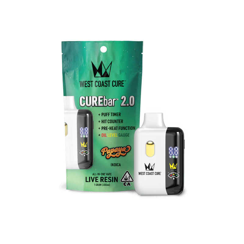 West Coast Cure - West Coast Cure - Papaya Live Resin CUREbar 1g Main Image
