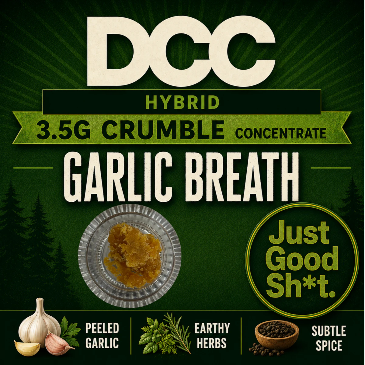 DCC - Garlic Breath | 3.5g Crumble | TAX INCLD Main Image