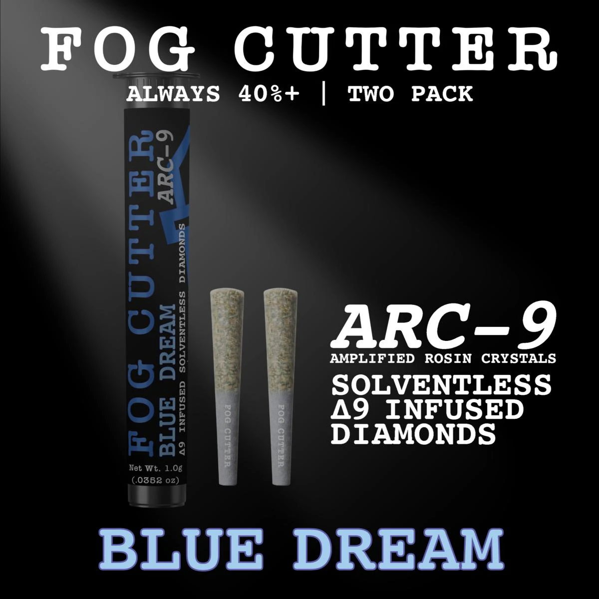 Fog Cutter - Arc 9 Blue Dream Infused PreRoll 2pk - 1g - BBN Main Image