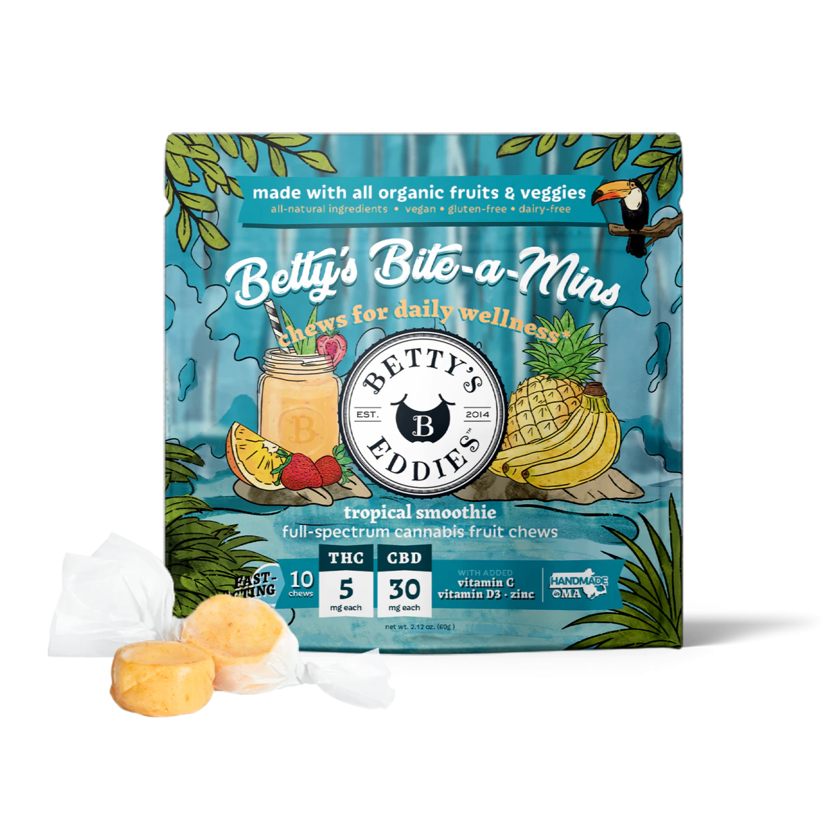 Betty's Eddies - Tropical Smoothie |10pk | (50mg) Main Image