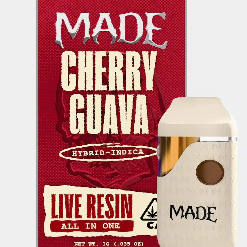 MADE - AIO - Cherry Guava Vape - Live Resin - 1g (IH) - MADE Main Image
