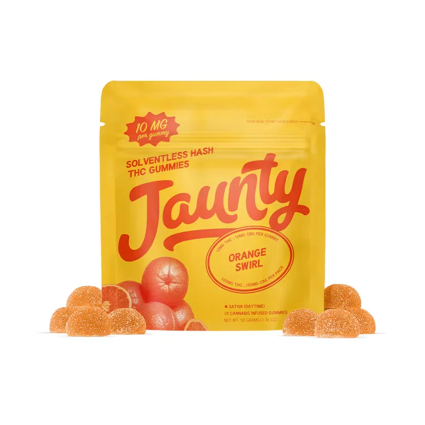 Jaunty - Jaunty | Hash Edible | Orange Swirl | 10mg Main Image