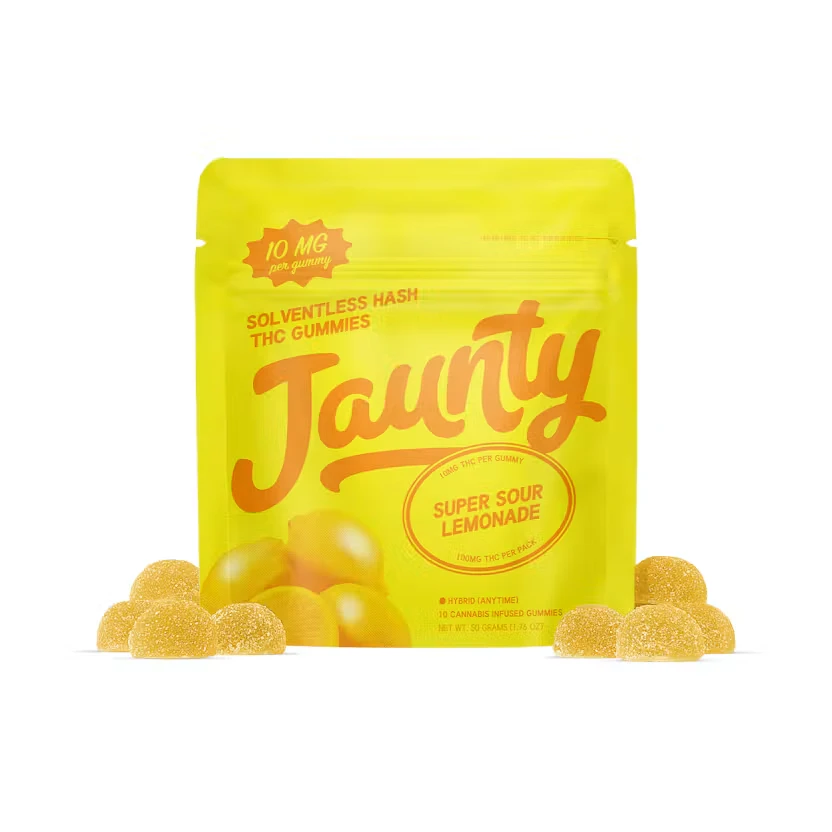 Jaunty - Jaunty | Hash Edible | Super Sour Lemon | 10mg Main Image