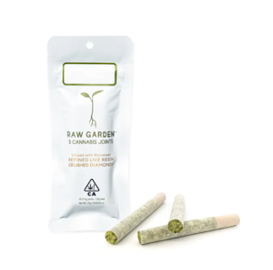 Raw Garden - 1.5g Garlic Cookies Live Resin Diamond Infused Pre-Roll Pack (.5g - 3 pack) - Raw Garden